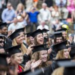 Students at graduation