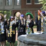 The Class of 2016 celebrates following Convocation.