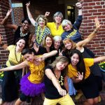 Randolph ladies rocking black and yellow for College Colors Day!