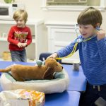 Kids playing at the nursery school