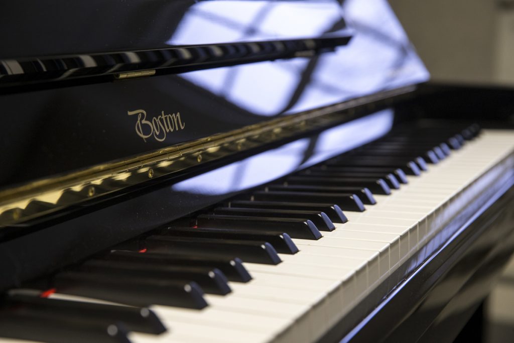 The keys of the new piano