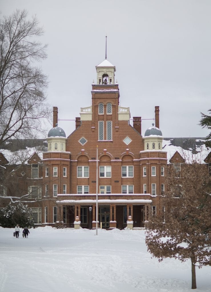 Snow on campus