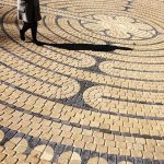 This morning, #RandolphCollege officially dedicated a new #labyrinth on back campus, gifted to the College by Katharine Stark Caldwell ’74! Read more about the gift at: http://bit.ly/1od2tYp #BeAnOriginal