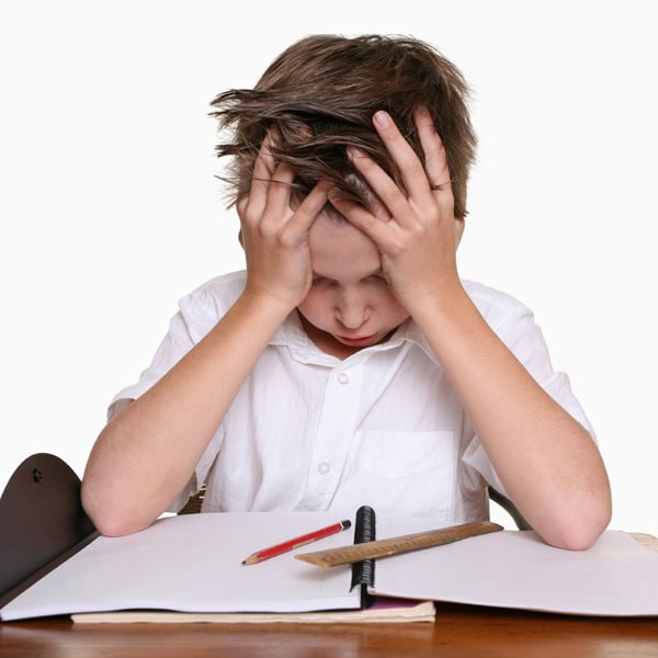 struggling school child struggling school child
