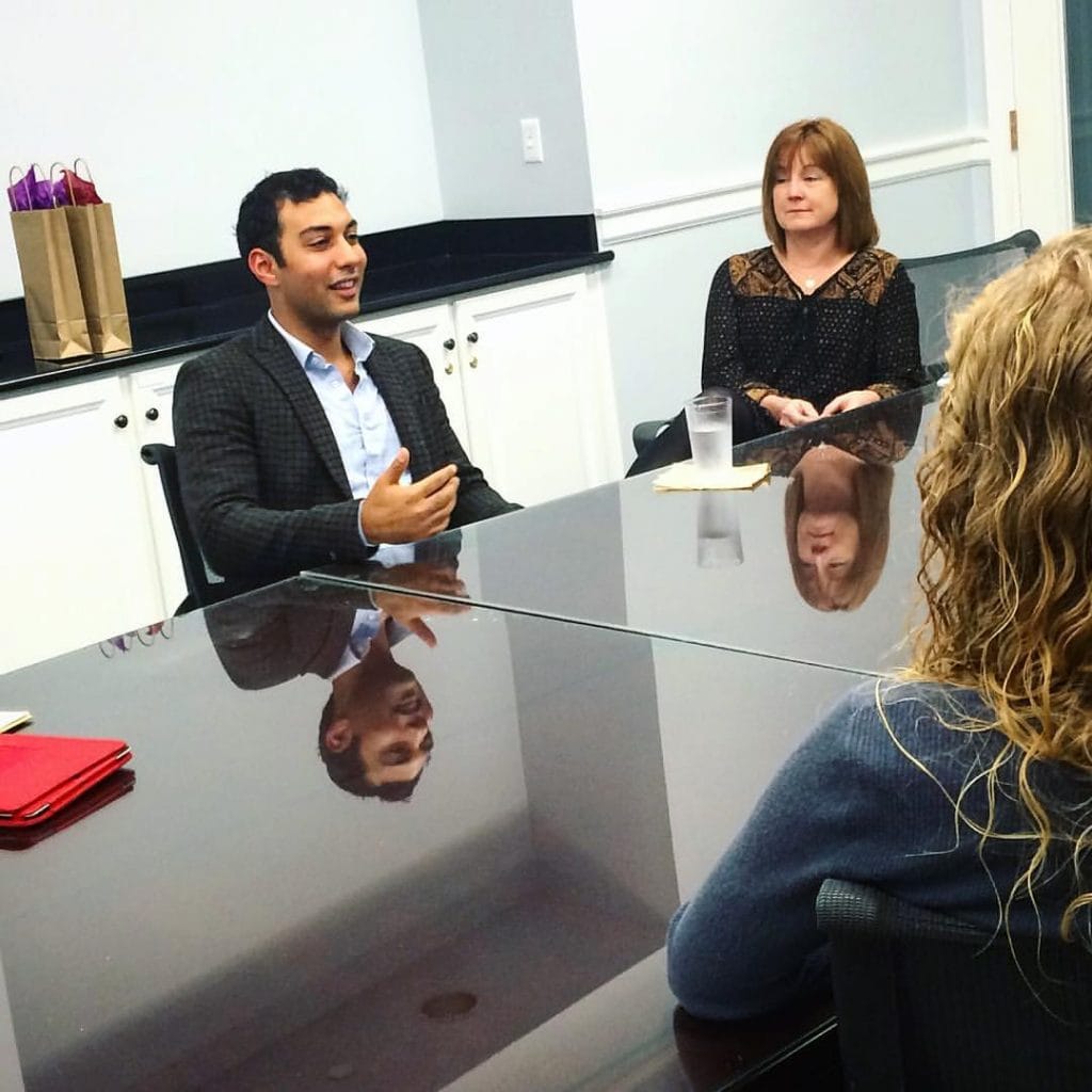 Youssef Elkei ’13 came back to campus to have dinner with students and talk about his experience as a Thomas R. Pickering Graduate Foreign Affairs Fellow.