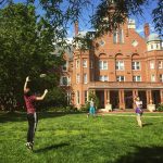 Students take a study break to enjoy the weather at #RandolphCollege. #BeAnOriginal