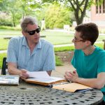 Sociology professor Brad Bullock and Harrison Pippin '18 talk about their project.