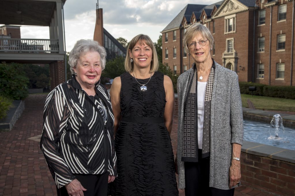 Muriel Zimmerman Casey '53, Heather Ayers Garnett '86, and Rebecca Dixon '60.