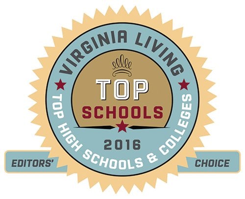 Virginia Living Top High Schools & Colleges 2016 badge