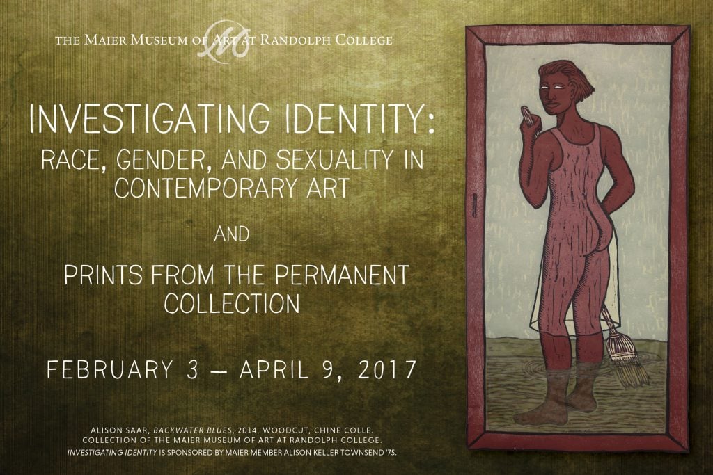 Poster for Investigating Identity exhibit
