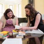 Marianne Virnelson '17 and theatre professor Stephanie Earl collaborate on their 2016 Summer Research project to compose music for some of Shakespeare's plays.