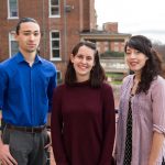 (From left) Emad Davis '18, Melissa Vandiver '19, and Desiree Page '18