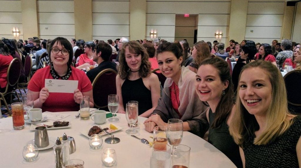 Katy Boyer '16 wins award at Sigma Tau Delta convention. Katy Boyer '16 wins award at Sigma Tau Delta convention.