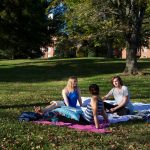 Students on front campus