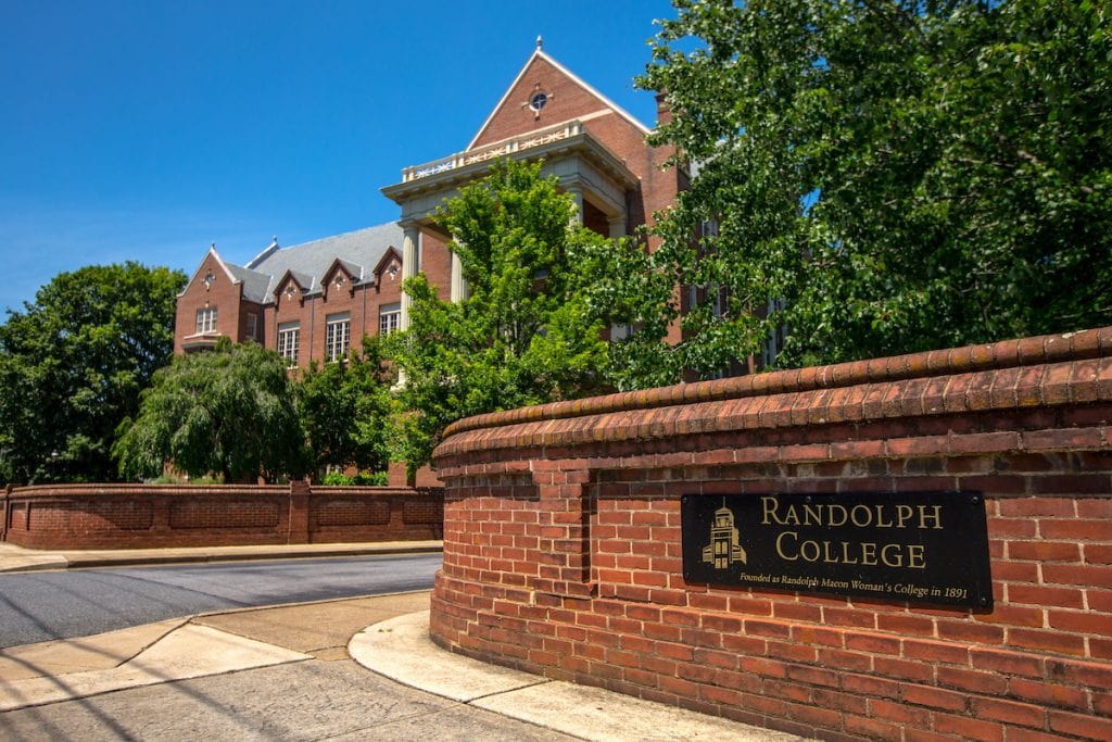 Front entrance to Randolph College