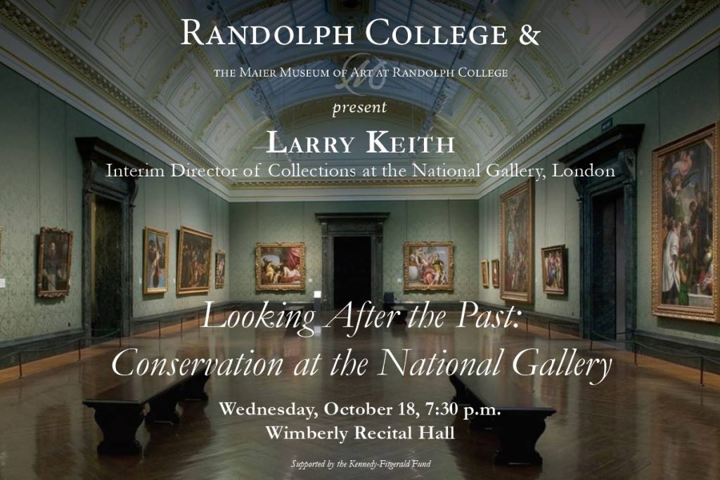 Poster for National Gallery, London speaker Larry Keith