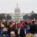 Randolph College students, faculty, and staff join the Women's March on Washington.