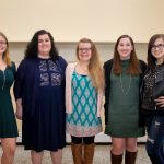 Congratulations to #RandolphCollege's winter #graduates! A luncheon was held in their honor today in the Alice Ashley Jack Room of Smith Memorial Building. Pictured are some of the graduates: (from left) Allison Kay Brooks, Fabrina Marie Goodell , Kaitlin Mari Evans, Margaret Grace Goldberg, and Rachel Allyson Beaver.