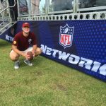 Mitch MacDonald '17 during Washington Redskins training camp in 2016.