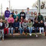 Randolph students and Dunbar students pose for a group photo in the spring before construction began.