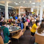 Students eating lunch in Cheatham Dining Hall