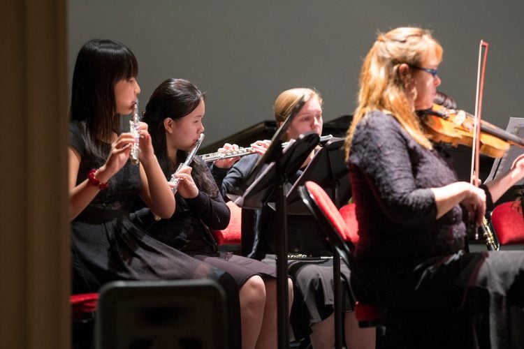 Randnolph College students and community musicians perform in a concert. Randnolph College students and community musicians perform in a concert.
