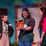 The man-eating plant talks to actors in Little Shop of Horrors