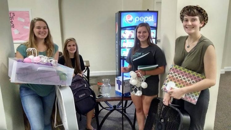 Students with some of their Students with some of their