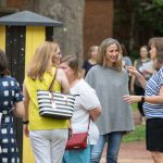 Alumnae interact on front campus at Reunion 2018