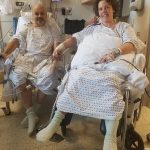 Rex Miller and Laura "Beth" Hunt ’00 after the transplant