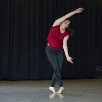 Katie Reep '19 also practiced her dance skills as part of the internship