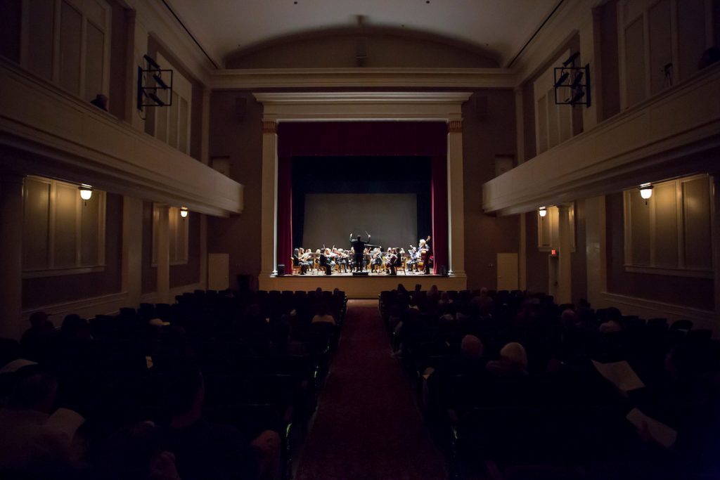 A concert by the music department in Smith Hall Theatre A concert by the music department in Smith Hall Theatre