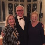 (From left) Lucy Williams Hooper '73, President Bradley W. Bateman, and Barbara Niedland McCarthy '73, recipient of the Vita Abundantior Award