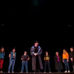 Dean Wes Fugate and accompanying faculty and staff perform "A Message from the Dean." It was a spinoff of the song "A Message from the King" in the Broadway musical, Hamilton.