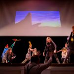 Student affairs staff perform their version of "The Lion King," starring President Bateman as the sun.