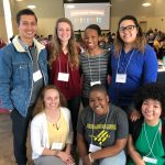 Front row, L-R: Leo Galopin '20, Jdody Misidor ’21, Nokomis Daniels ’21; back row: Allen Vaytser ’20, Maddy Owens ’20, Brittany Lundy ’19, and Tori “Tea” Green ’19