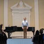 Joe Vazquez '20 performs in Randolph's Wimberly Recital Hall in 2018.