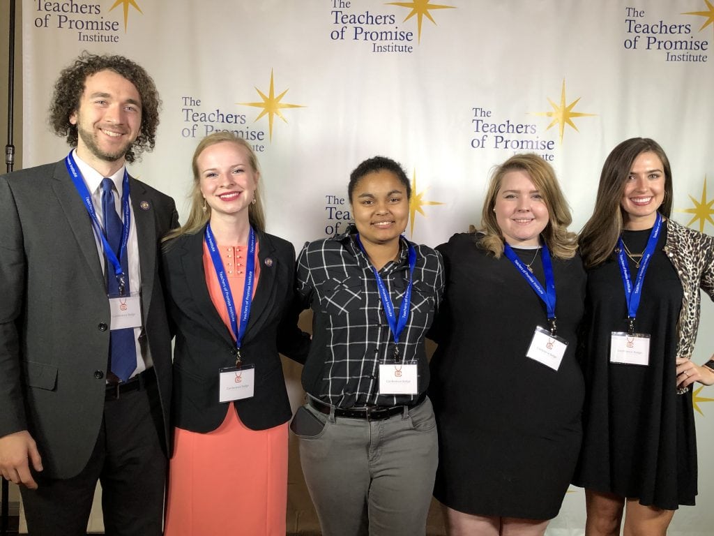 (From left) Brian Anderson, Meagan Swithers, Skylar Pippin, Meghan Moran, and Erika Edwards