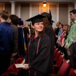 A graduate in the audience