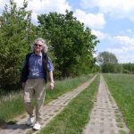 Schwartz walks along the Green Belt in Germany