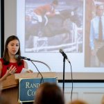 Sidney Clark gives her presentation, “Analysis of Previously Recorded Equine Heart Rate (HR) Data and Measuring the Therapeutic potential of Thera-tree ® Technology Using Thermography, HR, and Behavioral Indicators”