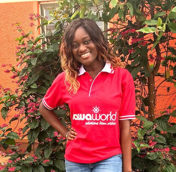 Ranita Opoku-Sarfo wearing her Sawa World T-shirt