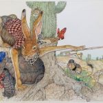 Jerry Pinkney, The Tortoise and the Hare, 2016, watercolor and pencil on paper. Courtesy of the artist.