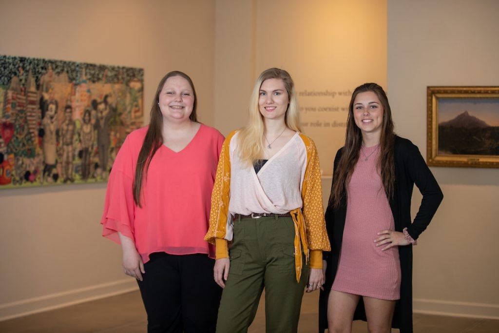 (From left) Sara Primm, Elisabeth Ayars, and Jordon Kirkpatrick (From left) Sara Primm, Elisabeth Ayars, and Jordon Kirkpatrick