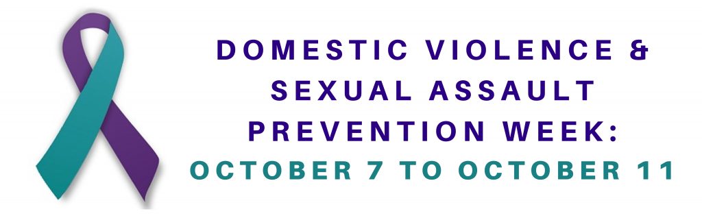 Domestic Violence & Sexual Assault Prevention Week logo