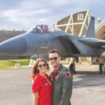 Leah Helsel Hamilton and her husband, Captain Matthew Hamilton, a fighter pilot in the U.S. Air Force