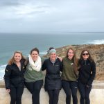 Students and staff pictured along the coast of Portugal