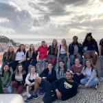 Photo of the entire group along the coast