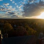 Sunset over Main Hall