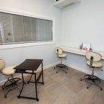 Testing rooms were outfitted with new furniture and carpeting